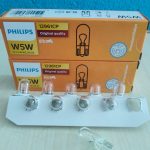 Bohlam Colok Tusuk T10 12V W5W Philips Kode 12961CP harga per pc
