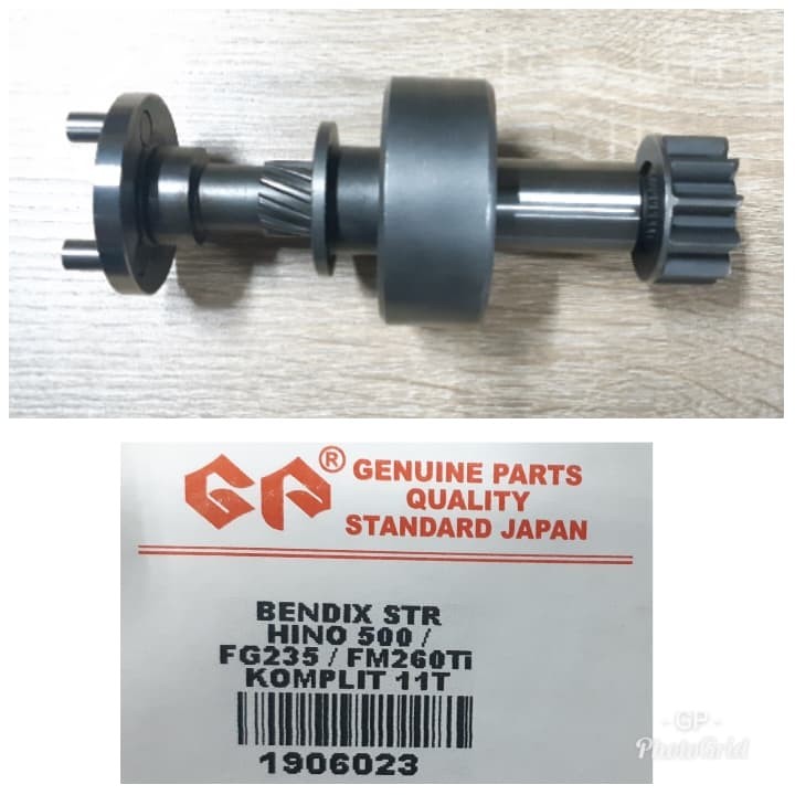 bendix starter GP Hino Lohan 500 FG 235 Ti komplit PN 1906023