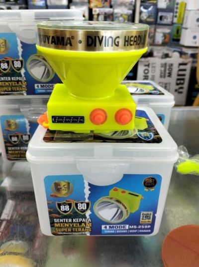 SENTER KEPALA SELAM MITSUYAMA 80W MS-259P 4 mode cahaya