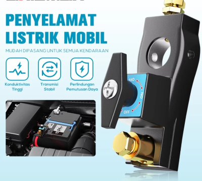 Saklar Switch Pemutus Aki ON-OFF 12V dengan Tembaga Murni Universal untuk Mobil Truk dan Traktor