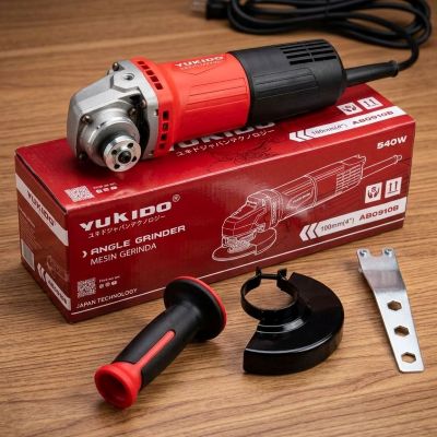 Mesin Gurinda Tangan Yukido AB0910B Professional Angle Grinder 4 Inchi