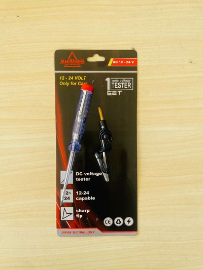 OBENG TESTPEN KABEL DC TESPEN KABEL AKI DC YUKIDO AB 12- 24 V TEST PEN MOBIL MOTOR