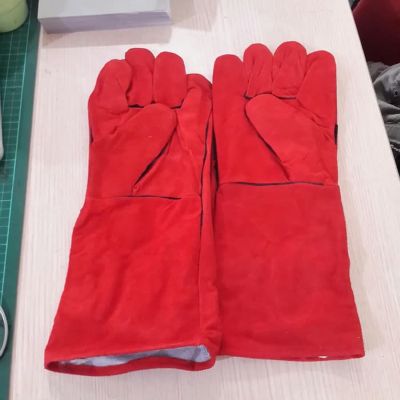 SARUNG TANGAN LAS MERAH 14 INCH YUKIDO AB-02WG